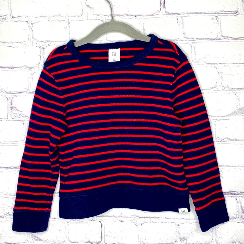 Baby GAP Striped Rib Crewneck Sweater